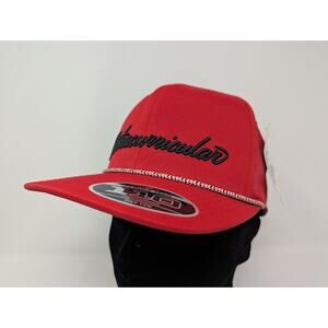 NWT Extracurricular Golf Penman Snapback Hat Cap Red Adjustable Yupoong